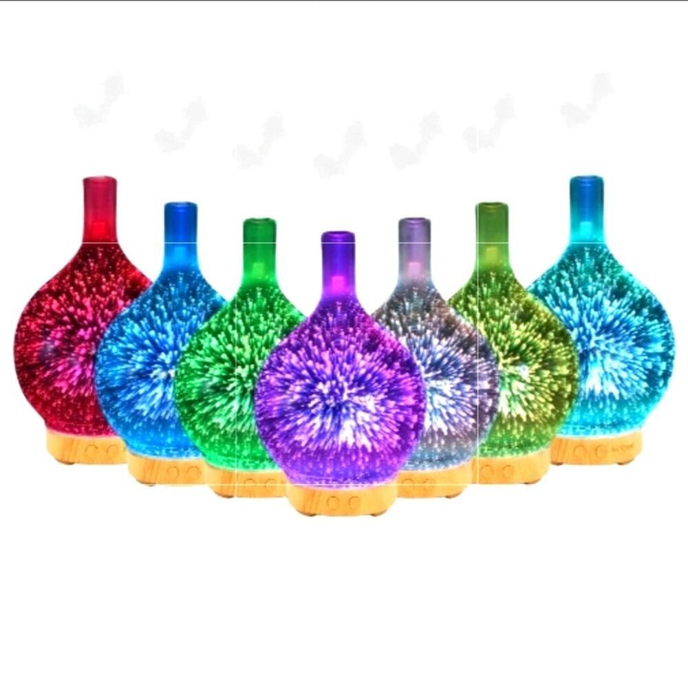 3D CHANGING LED LIGHTS AROMATHERAPY ESSENTIAL OIL DIFFUSER